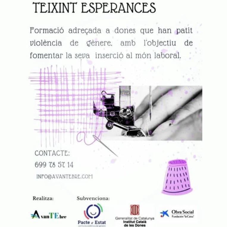 imatge del cartell de teixint esperances